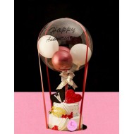 Love Anniversary ballon Cake