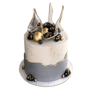 Crystal isomalt cake