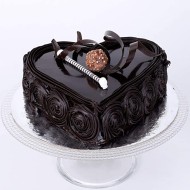 Heart shape chocolate cake