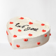 Heart shape love you cake