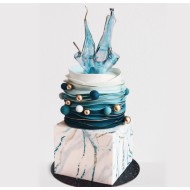 Sky  isomalt cake