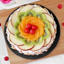 Almond Fresh fruit cake