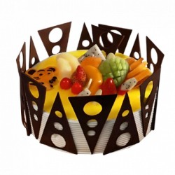 Mixed Fruit Chocolate Cake