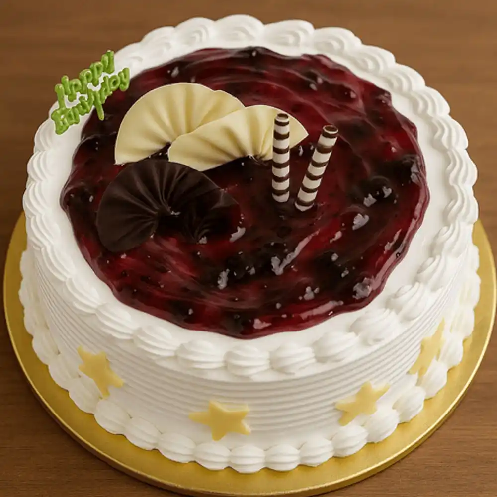 Berry Bliss Birthday Cake