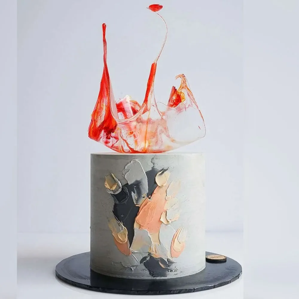 Colourmist Isomalt cake