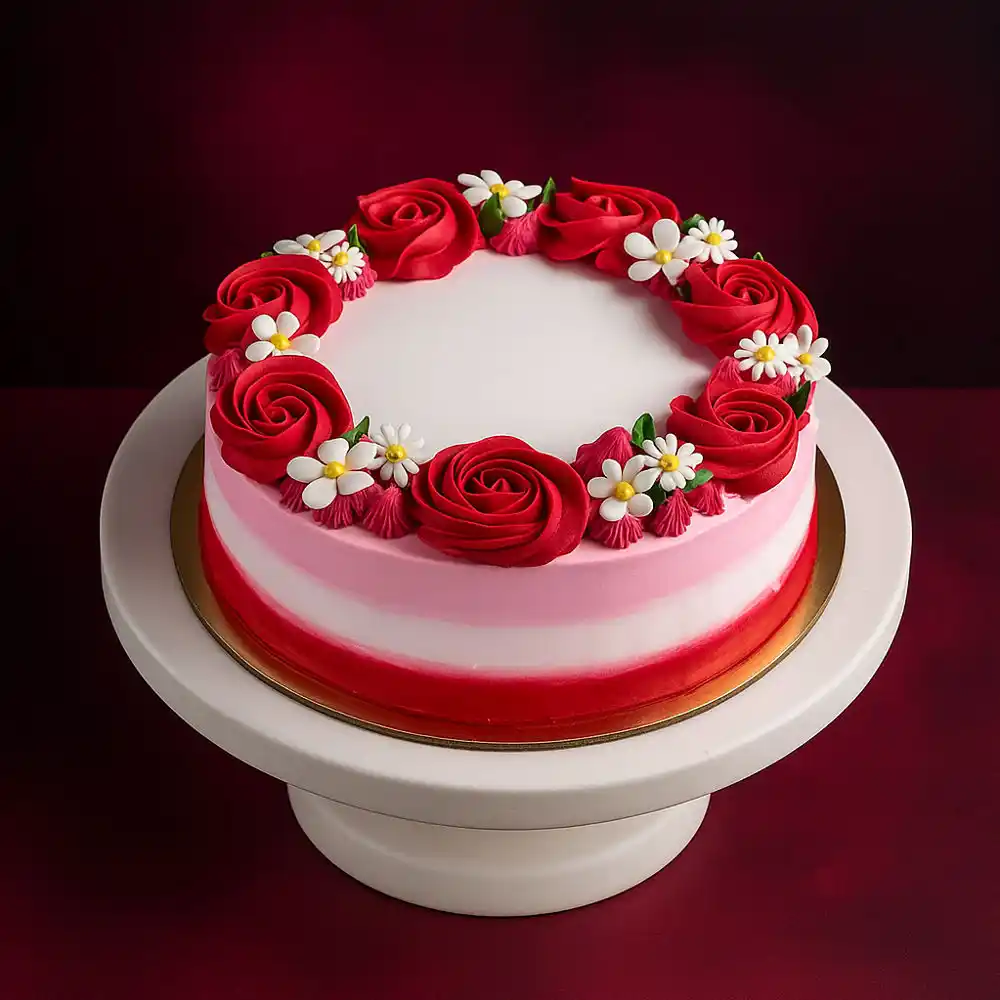 Cute Rosey velvet cake
