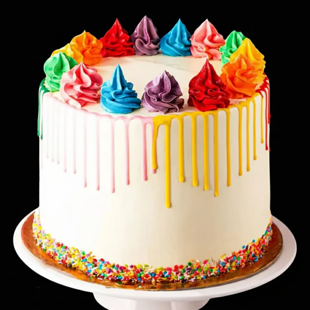 Fluffy Rainbow cake