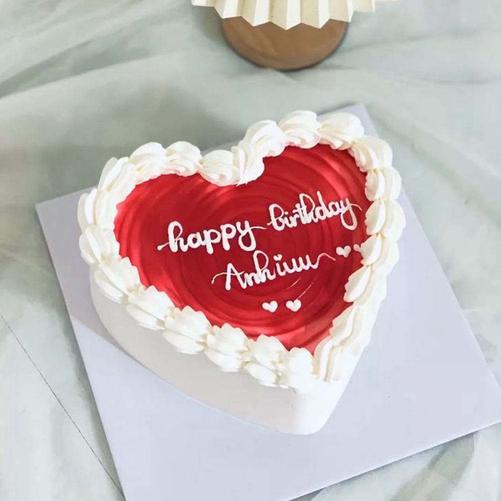 Fudge Heart Cake