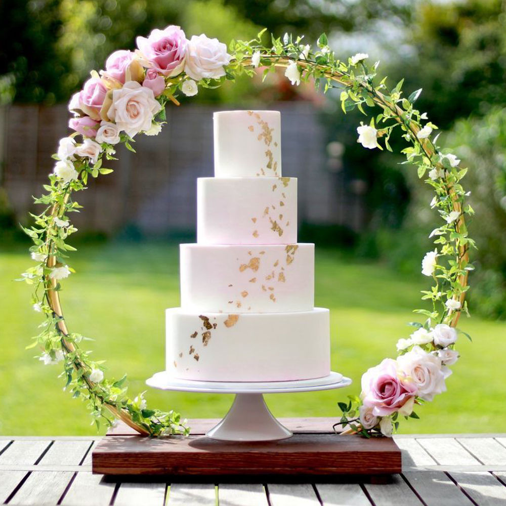 Golden Grace Wedding Cake