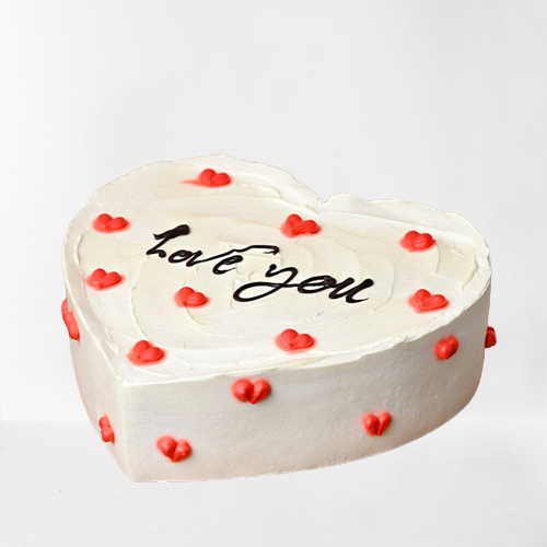 Heart Shape Love you cake
