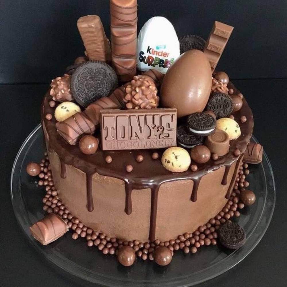 Kinder joy chocolate cake