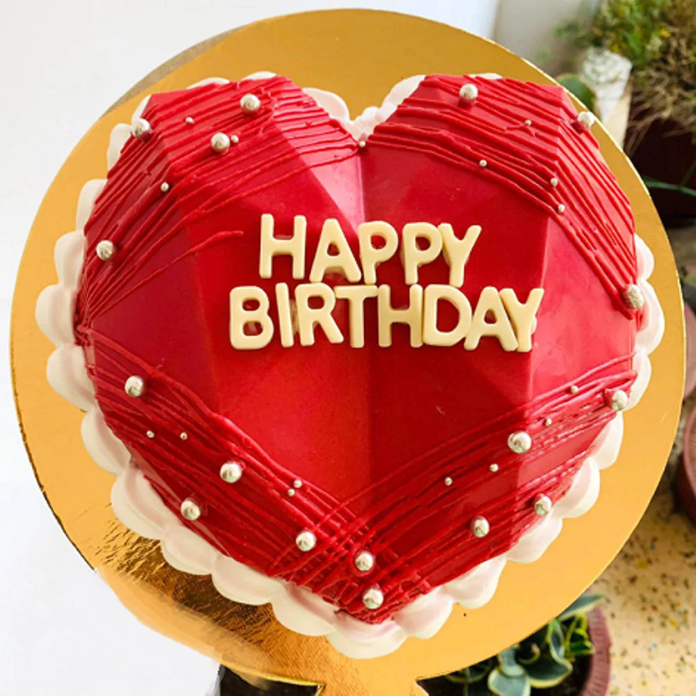 Luscious Red Pinata cake