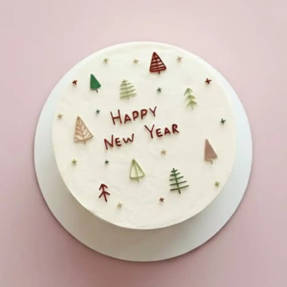 New Year cake design