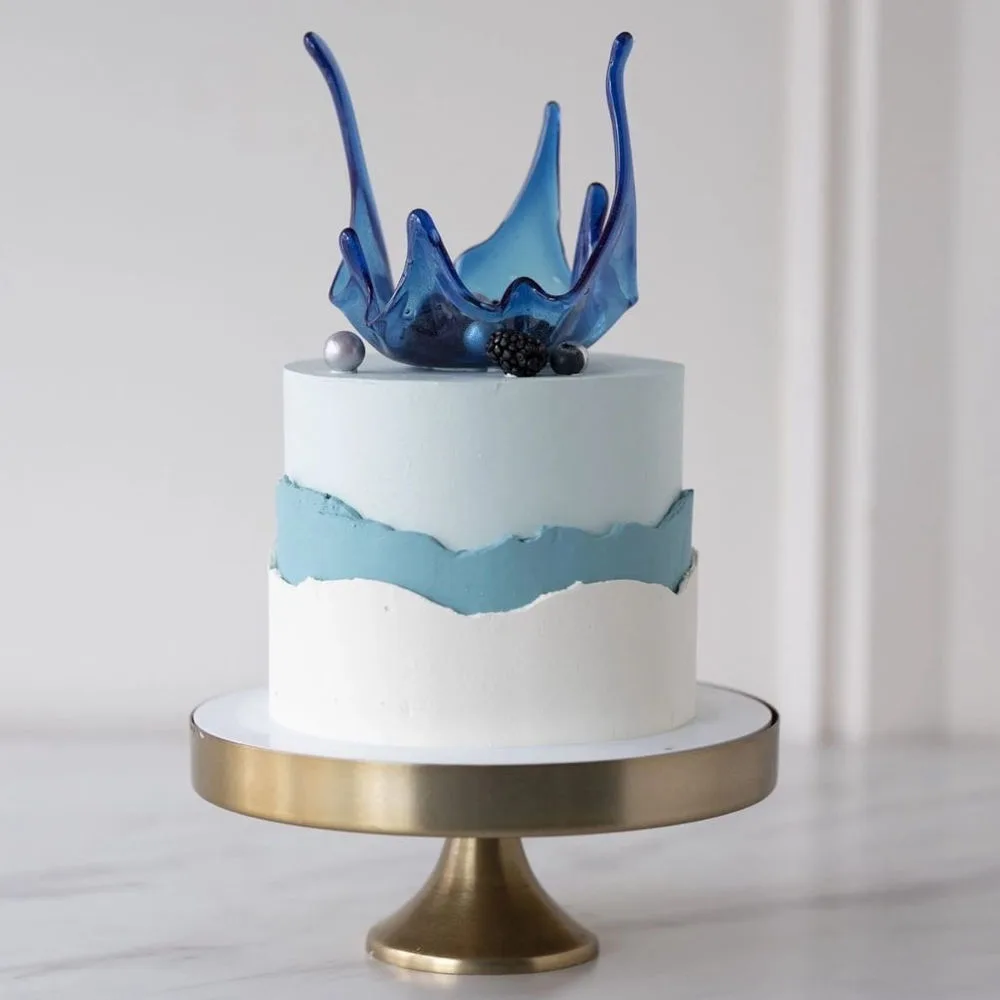 Ocean isomalt cake