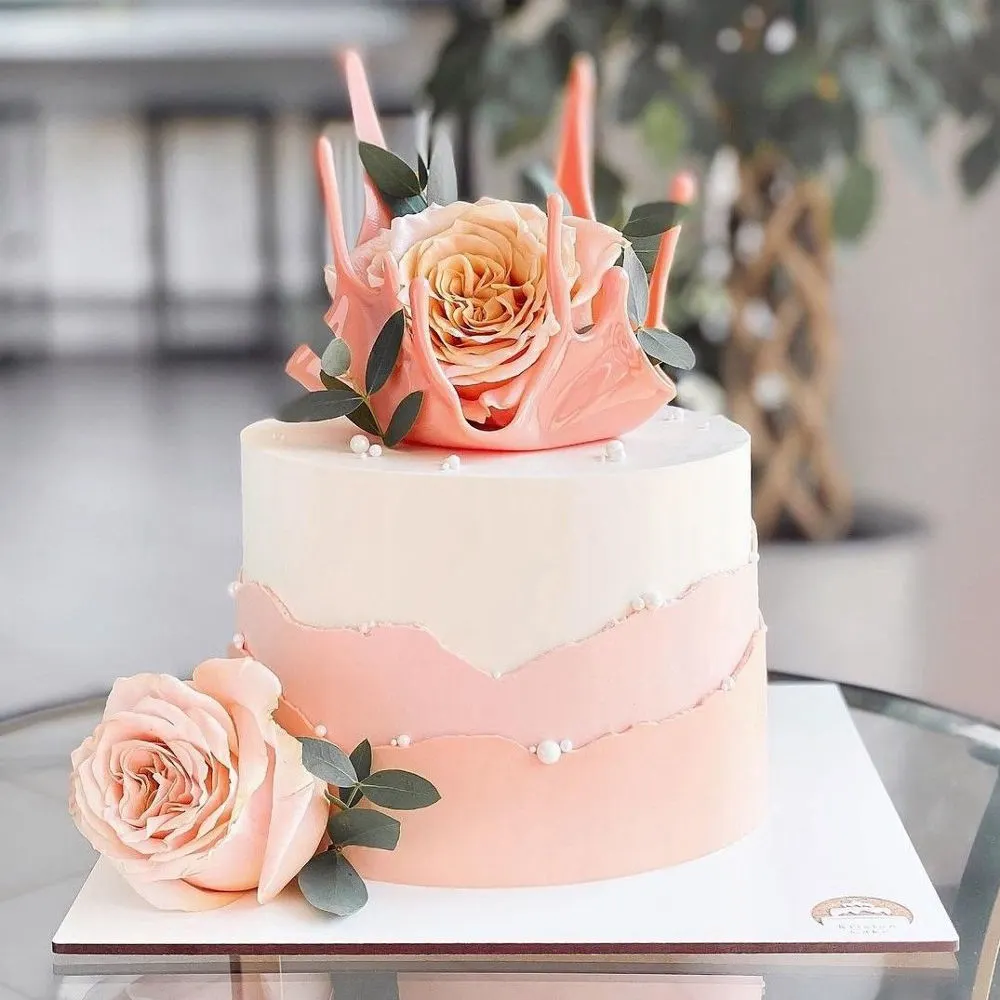 Pearl Blush Faultline Cake
