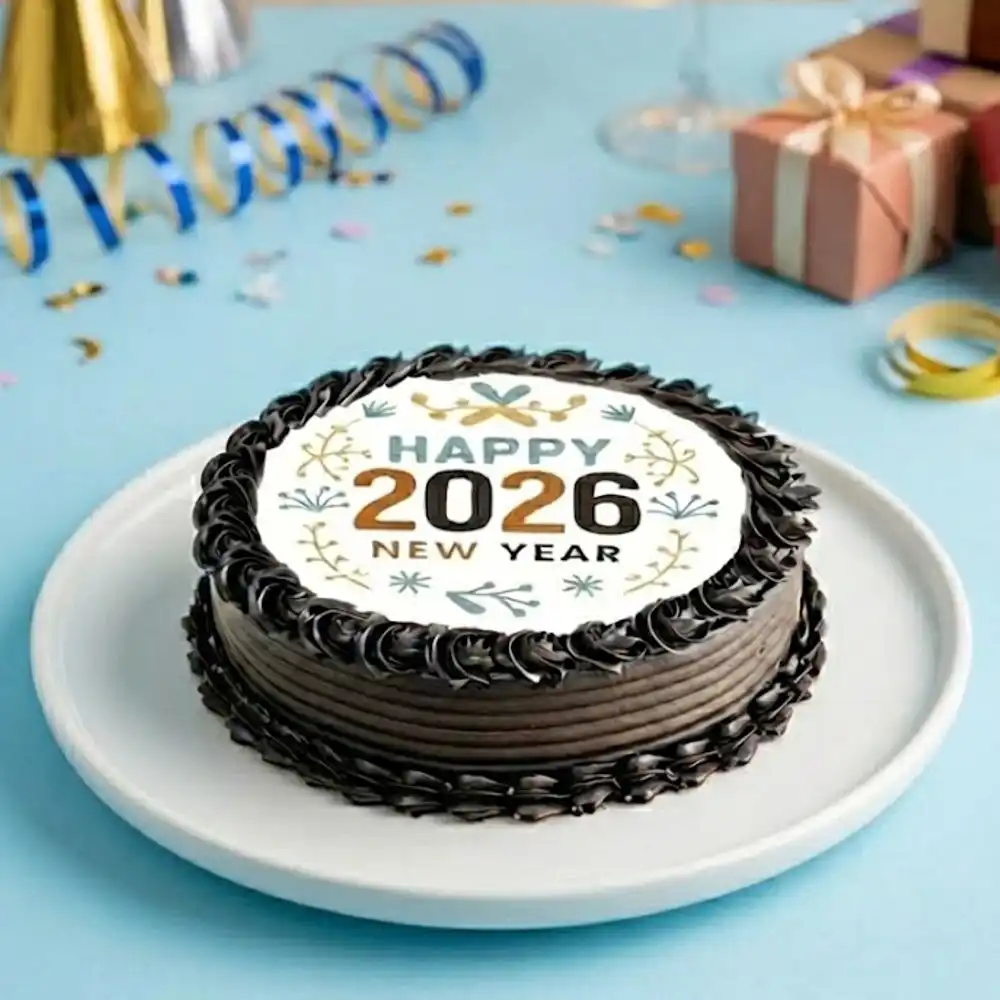 New Year Photo Cake