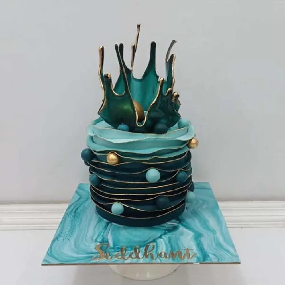 Sea Glass crystal cake