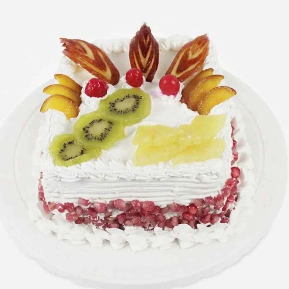 Square Mix Fresh Fruit Cake