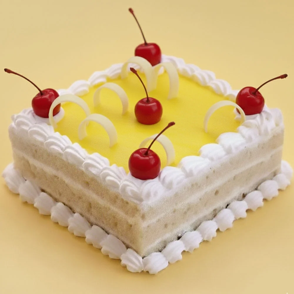 Square Pineapple cake