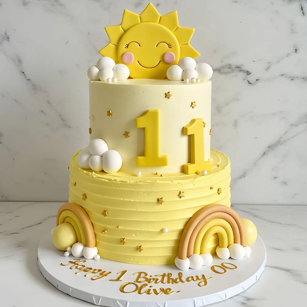 Sunshine 1st Birthday Cake