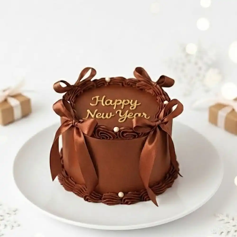 Brown Bow Trending Cake