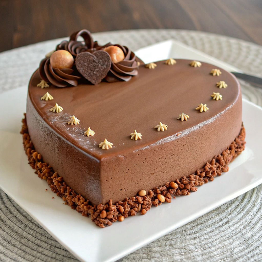 Choco Heart Bliss Cake
