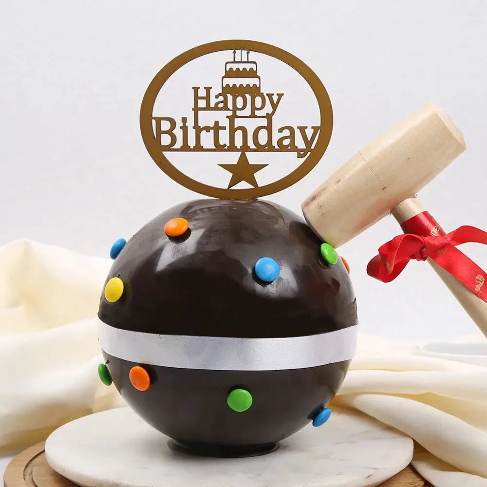 Spherical Chocolate Pinata Cake